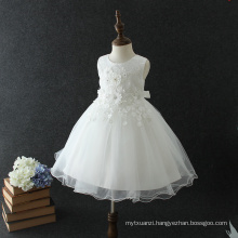 white elegant kids princess wedding dresses party dress for baby girl